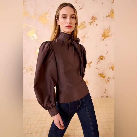Ulla Johnson Tops - Ulla Johnson Giorgia Silk Neck Tie Blouse $490 NEW without tag